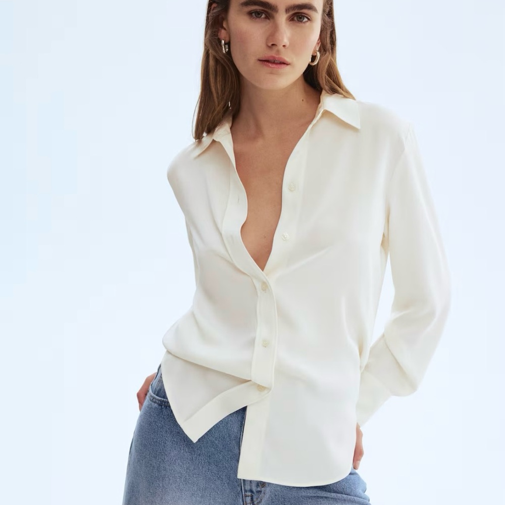 H&M Classic Cream Shirt